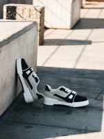 Lowery fekete női sportcipő ökológiai bőrből