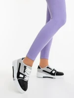 Lowery fekete női sportcipő ökológiai bőrből