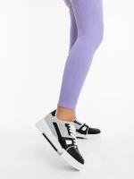 Lowery fekete női sportcipő ökológiai bőrből