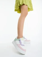 Kosara világos rózsaszin női sportcipő ökológiai bőrből