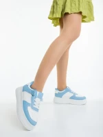 Kosara kék női sportcipő ökológiai bőrből