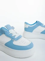 Kosara kék női sportcipő ökológiai bőrből