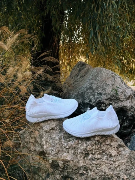 Andreo fehér férfi sportcipő textil anyagból