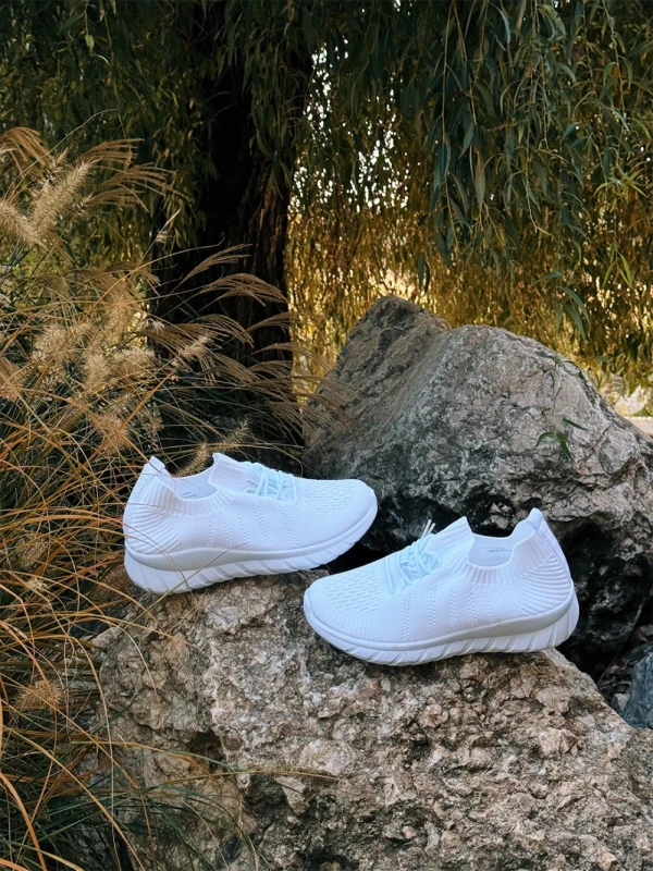 Andreo fehér férfi sportcipő textil anyagból