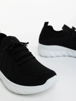 Andreo fekete fehér férfi sportcipő textil anyagból