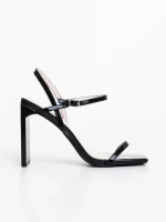 Soleva fekete női szandál ökológiai bőrből