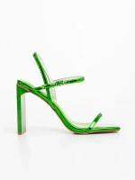 Soleva zöld női szandál ökológiai bőrből