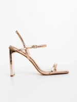 Soleva pezsgőszinű női szandál ökológiai bőrből