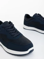 Nitro fekete férfi sportcipő ökológiai bőrből