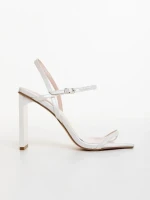 Soleva fehér női szandál ökológiai bőrből