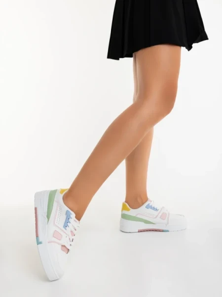 Lowery rózsaszin női sportcipő ökológiai bőrből