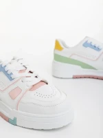 Lowery rózsaszin női sportcipő ökológiai bőrből