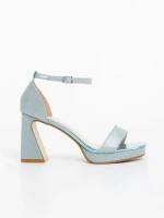 Islara kék női szandál textil anygaból