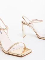 Soleva aranyszinű női szandál ökológiai bőrből