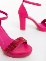 Lenara fukszia női szandál ökológiai bőrből