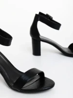 Alaris fekete női szandál ökológiai bőrből