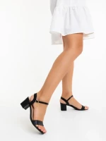 Oraza fekete női szandál ökológiai bőrből