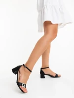 Koara fekete női szandál ökológiai bőrből