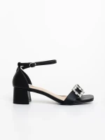 Koara fekete női szandál ökológiai bőrből