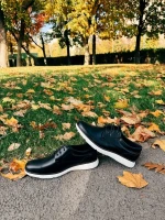 Alexie fekete férfi sportcipő textil anyagból