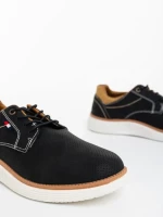 Alonso fekete férfi sportcipő ökológiai bőrből