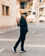 Verlana fekete női sportcipő textil anyagból