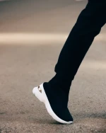 Verlana fekete női sportcipő textil anyagból