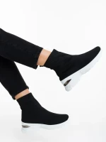 Verlana fekete női sportcipő textil anyagból