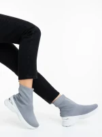 Verlana szürke női sportcipő textil anyagból