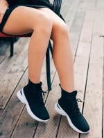 Mariposa fekete női sportcipő textil anyagból