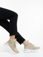 Mariposa bézs női sportcipő textil anyagból