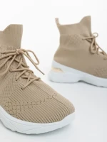 Mariposa bézs női sportcipő textil anyagból
