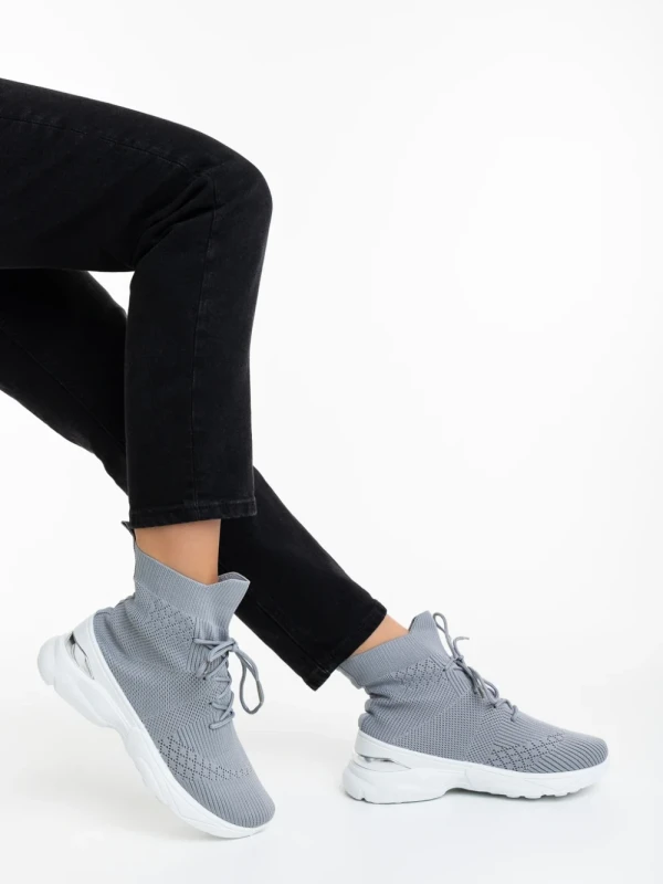 Mariposa szürke női sportcipő textil anyagból