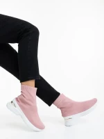 Verlana rózsaszin női sportcipő textil anyagból
