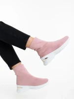 Verlana rózsaszin női sportcipő textil anyagból