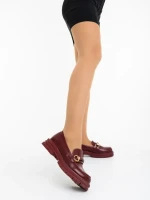 Valara gránátszinű női félcipő ökológiai bőrből