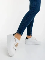 Amazera fekete női sportcipő ökológiai bőrből