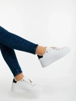 Amazera fekete női sportcipő ökológiai bőrből