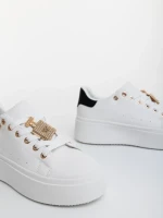 Amazera fekete női sportcipő ökológiai bőrből