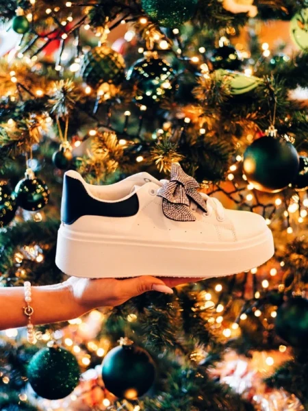 Zenara fekete női sportcipő ökológiai bőrből