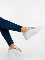 Amazera pezsgőszinű női sportcipő ökológiai bőrből