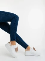 Zenara pezsgőszinű női sportcipő ökológiai bőrből