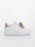 Zenara pezsgőszinű női sportcipő ökológiai bőrből