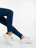 Captara fekete női sportcipő ökológiai bőrből