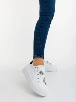 Captara fekete női sportcipő ökológiai bőrből