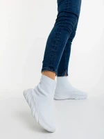 Razara fehér női sportcipő textil anyagból