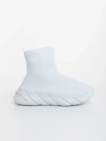 Razara fehér női sportcipő textil anyagból
