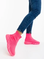 Razara rózsaszin női sportcipő textil anyagból