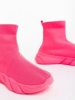 Razara rózsaszin női sportcipő textil anyagból