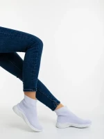 Demaria fehér női sportcipő textil anyagból